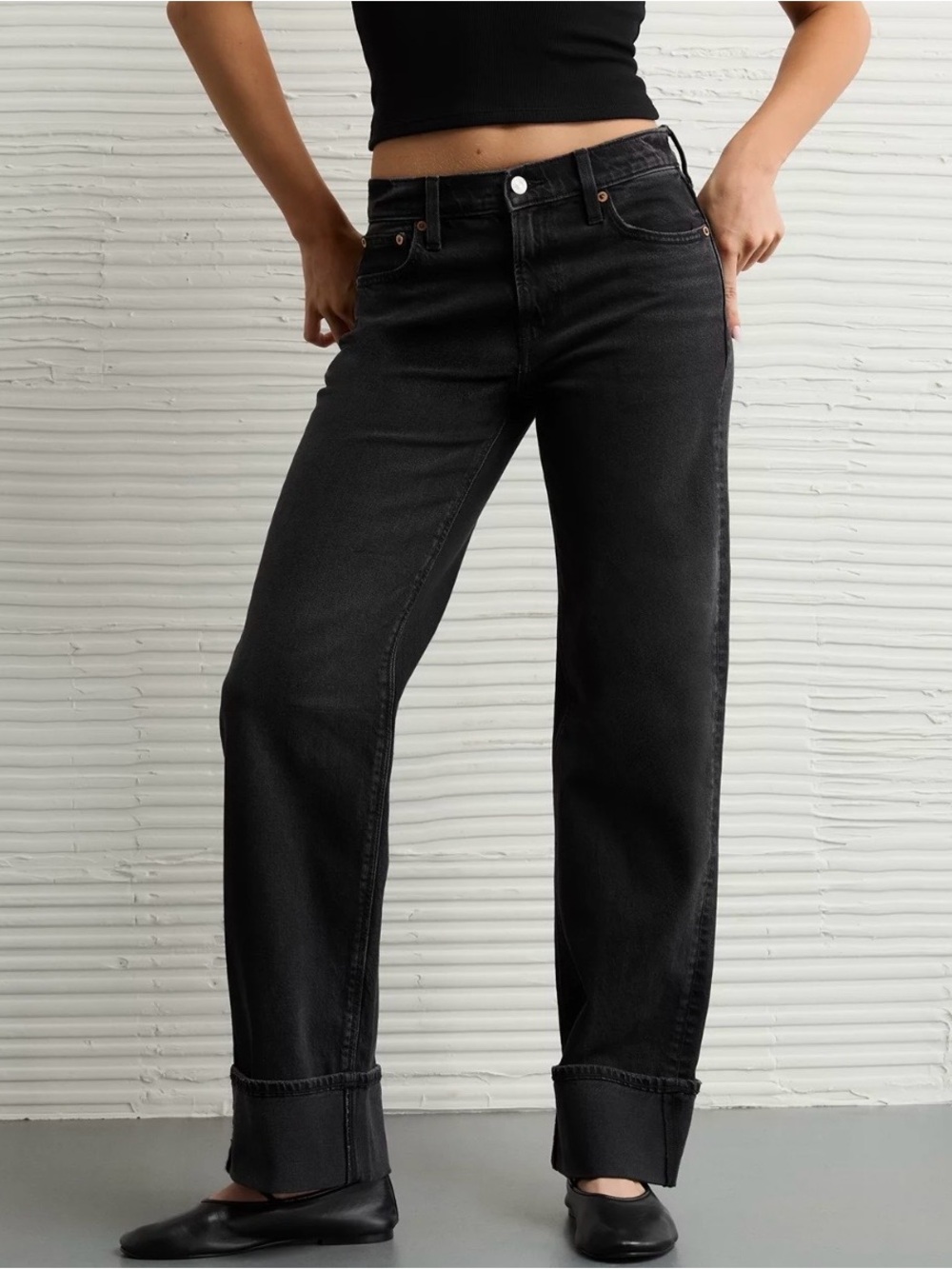 American Eagle Outfitters Black Stovepipe Women's Jeans